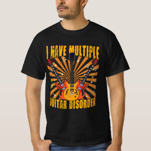 T-shirt Chemise guitare multi-Trouble De Basse Pour Hommes