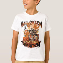 Chemise Halloween Astronaute Effrayant pour Enfant