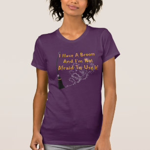 T-shirt Chemise Halloween Broom drôle