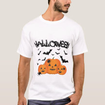Chemise Halloween Citrouilles et Chauves-Souris Ép