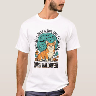 T-shirt Chemise Halloween Corgi pour filles aimant les chi