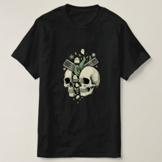 T-shirt Chemise Halloween Crâne Bonbons Épouvantable