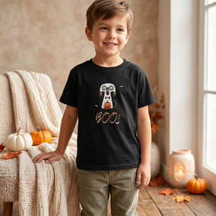 T-shirt Chemise Halloween Enfants Fantôme Mignon BOO