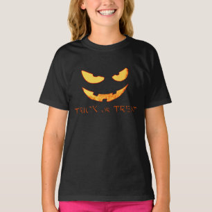 T-shirt Chemise Halloween face Citrouille mal