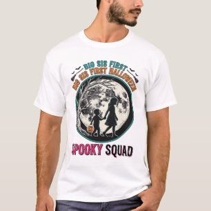 T-shirt Chemise Halloween Grande Sœur pour sa première sai