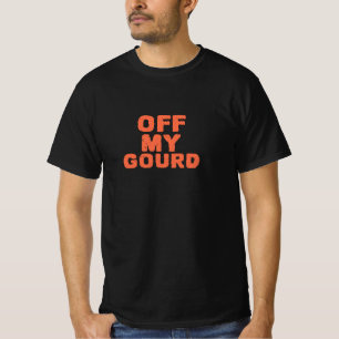T-shirt Chemise Halloween « Off My Gourd » - Texte en détr