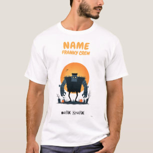 T-shirt Chemise Halloween personnalisée pour l'équipage de
