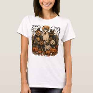 T-shirt Chemise Halloween Spooky Dog Squad