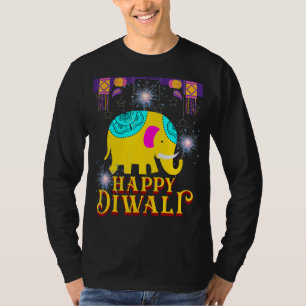 T-shirt Chemise Happy Diwali Divali Rangoli Lampes Hommes 