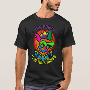 T-shirt Chemise Harness the Storm – Motivation Cyberpunk 