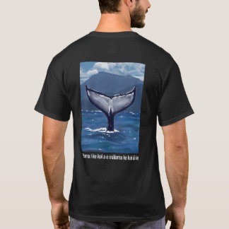 T-shirt Chemise Hawaïenne Citation Queue de Baleine à Boss