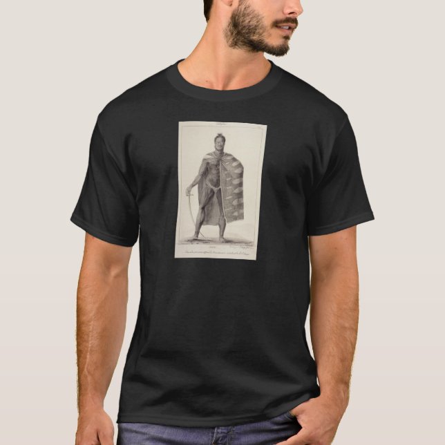 T-shirt Chemise hawaïenne de guerrier (Devant)