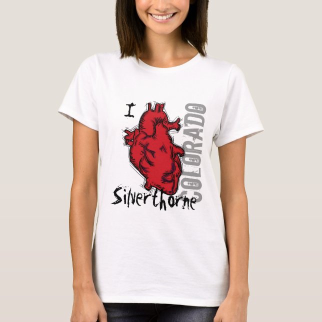 T-shirt Chemise Heart Silverthorne Colorado (Devant)