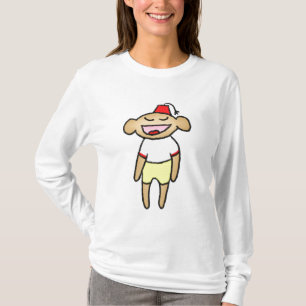 T-shirt Chemise heureuse de singe