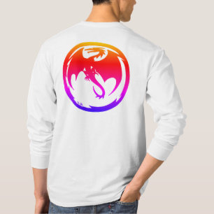 T-shirt Chemise homme à manches longues dos Neon Dragon bl