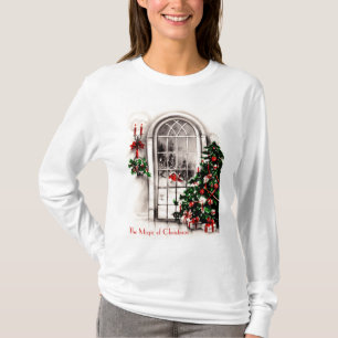T-shirt Chemise homme fenêtre de Noël