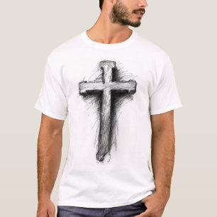 T-shirt Chemise homme graphique croix chrétienne