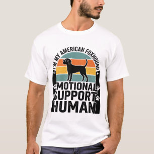 T-shirt Chemise humaine de soutien émotionnel pour renard 