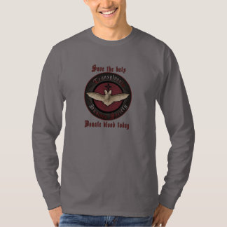T-shirt Chemise humanitaire de batte de vampire de société