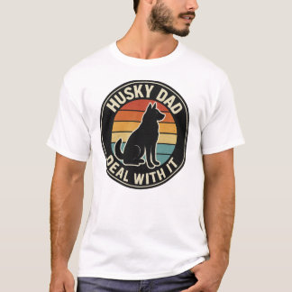 T-shirt Chemise Husky Papa Faites Enceinte - Drôle Proprié