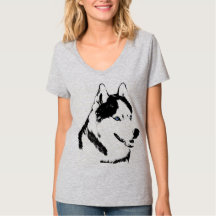 Chemise Husky Shirt Husky Malamute Sled Dog