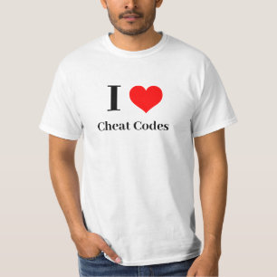 T-shirt Chemise - I Heart Cheat Codes