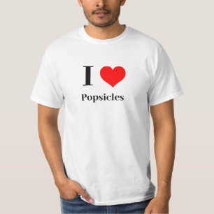 T-shirt Chemise - I Heart Popsicles