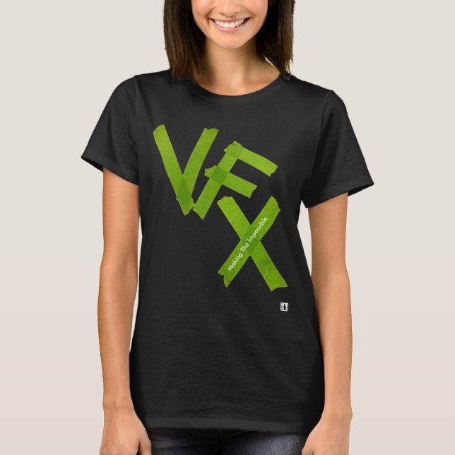 T-shirt Chemise "impossible" de VFX - vert/obscurité (Devant)