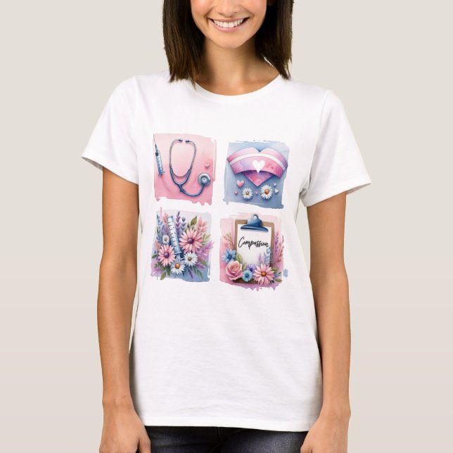 T-shirt Chemise infirmière, Chemise infirmière, Chemise mé (Devant)