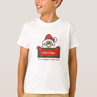 T-shirt Chemise intéressante de la liste de Père Noël