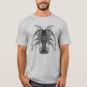 T-shirt Chemise Intriquée Tribale Mandala Crevette Ornée