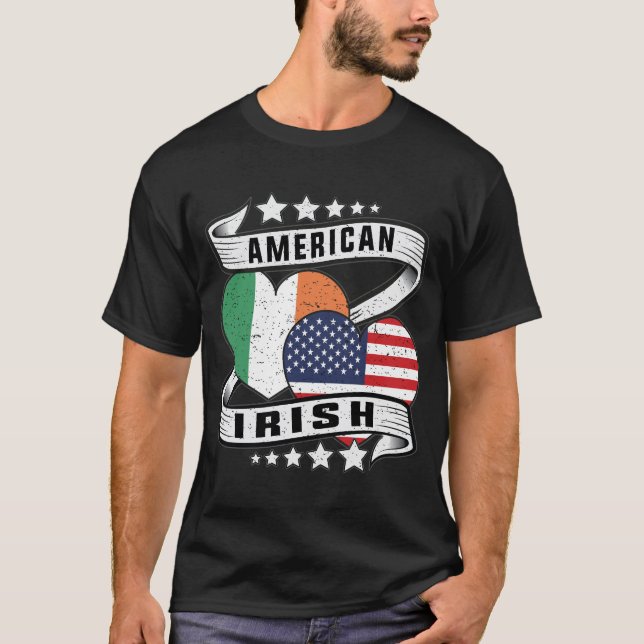 T-shirt Chemise irlandaise américaine (Devant)