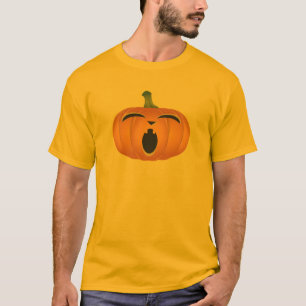 T-shirt Chemise Jack-o'-lantern Citrouille Halloween