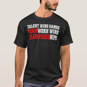 T-shirt Chemise Jour Jeu, Talent Gagne Jeux Travail d'équi