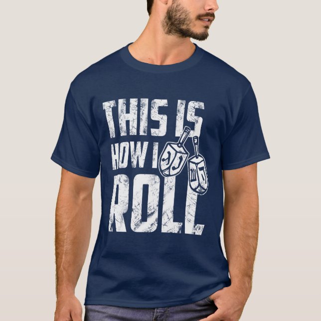 T-shirt Chemise juive drôle de chemise de Dreidel Hanoukka (Devant)