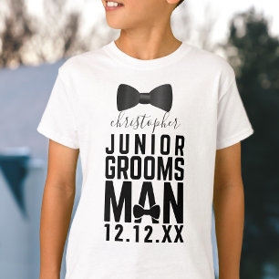 T-shirt Chemise Junior Garçon d'Honneur Nœud Papillon de M