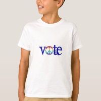 Chemise Karate Kat Graphics "vote"
