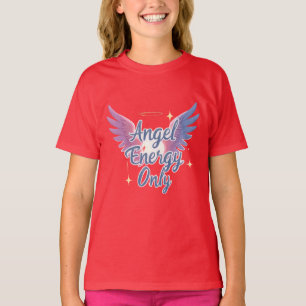 T-shirt Chemise Kawaii « Énergie d'ange uniquement »
