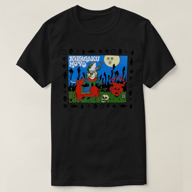 T-shirt Chemise Kikagaku Moyo Merch Frog amp Moon (Design devant)