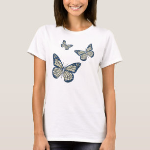 T-shirt Chemise légère pour femmes à motif de monarque jui