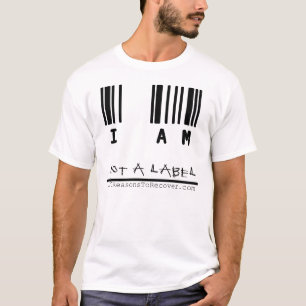 T-shirt Chemise - l'étiquette d'hommes blancs