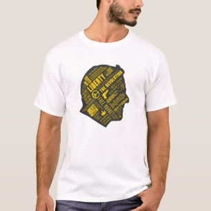 T-shirt Chemise libertaire de pensée abstraite de Ron Pau