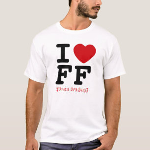 T-shirt Chemise libre de coeur de vendredi