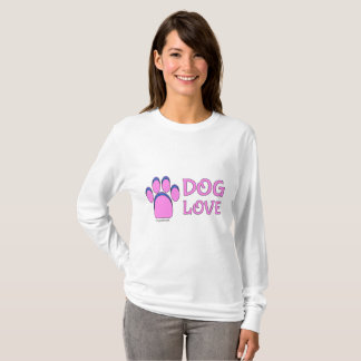 T-shirt Chemise longtemps gainée d'amour de chien