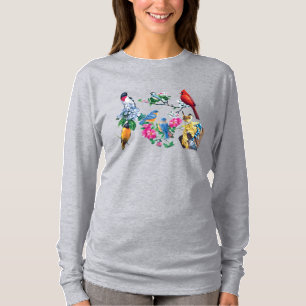 T-shirt Chemise longue jardin Birds