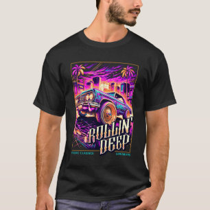 T-shirt Chemise Lowrider Car Lover Tee Car Fans Tee Car Te