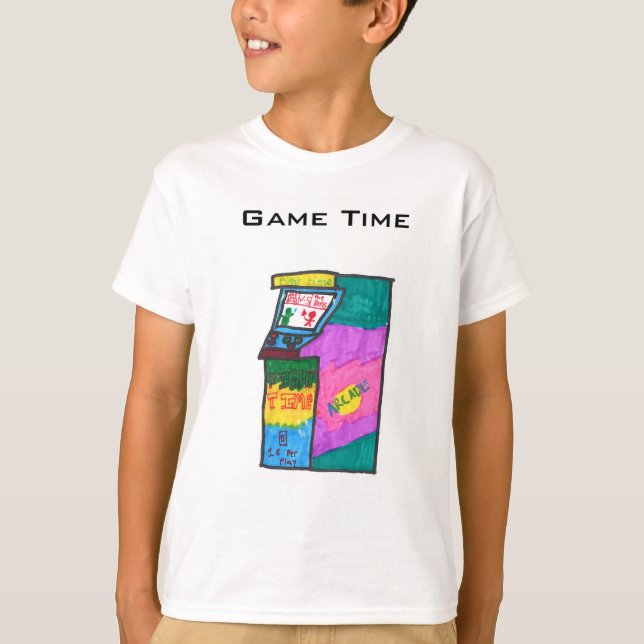 T-shirt chemise ludique pour une journée de jeu ou pour l' (Devant)