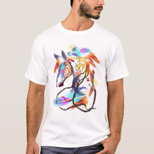 T-shirt Chemise lumineuse de cheval