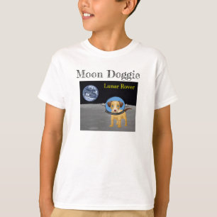 T-shirt Chemise lunaire Moon Doggie dans l'espace extra-at