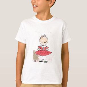 T-shirt chemise lunatique de fille